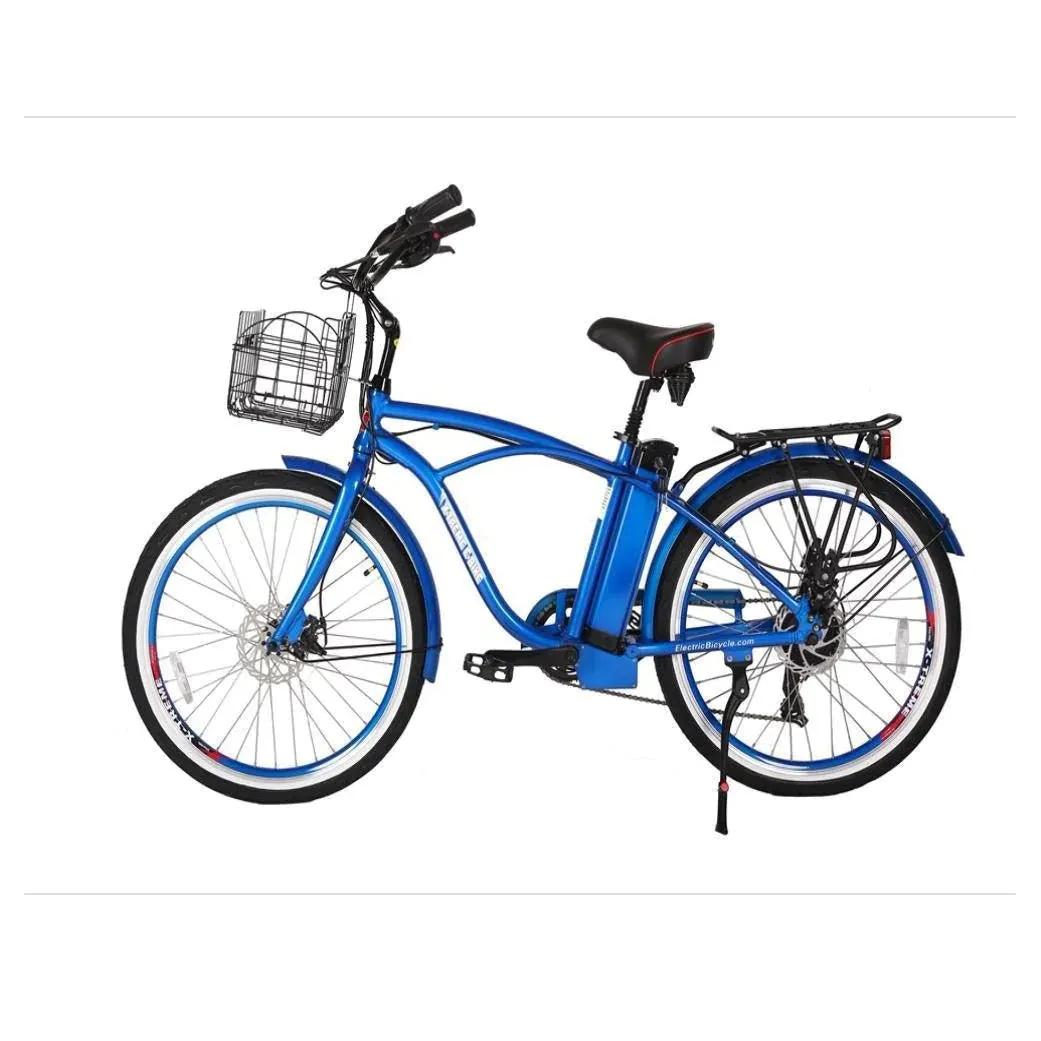New Port Elite Max 24 Volt Lithium Powered Beach Cruiser Electric Bike