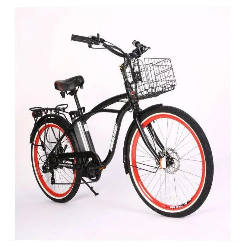 New Port Elite Max 24 Volt Lithium Powered Beach Cruiser Electric Bike