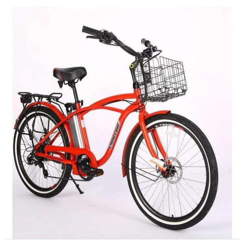New Port Elite Max 24 Volt Lithium Powered Beach Cruiser Electric Bike