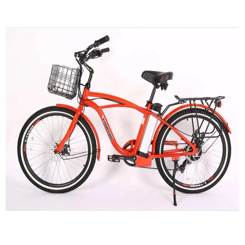 New Port Elite Max 24 Volt Lithium Powered Beach Cruiser Electric Bike