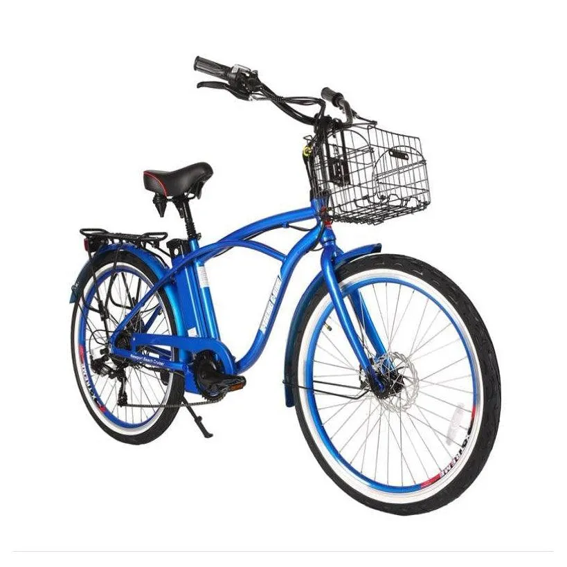 New Port Elite Max 24 Volt Lithium Powered Beach Cruiser Electric Bike