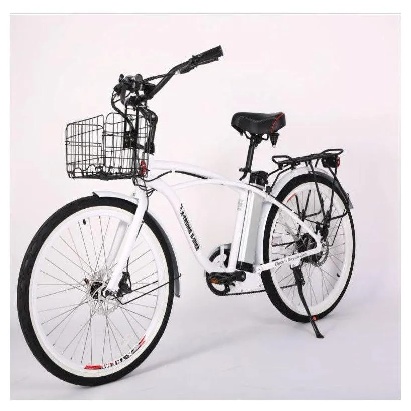 New Port Elite Max 24 Volt Lithium Powered Beach Cruiser Electric Bike