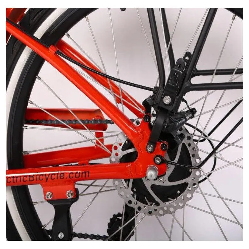 New Port Elite Max 24 Volt Lithium Powered Beach Cruiser Electric Bike