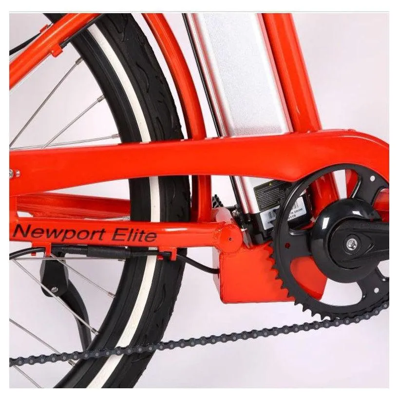 New Port Elite Max 24 Volt Lithium Powered Beach Cruiser Electric Bike