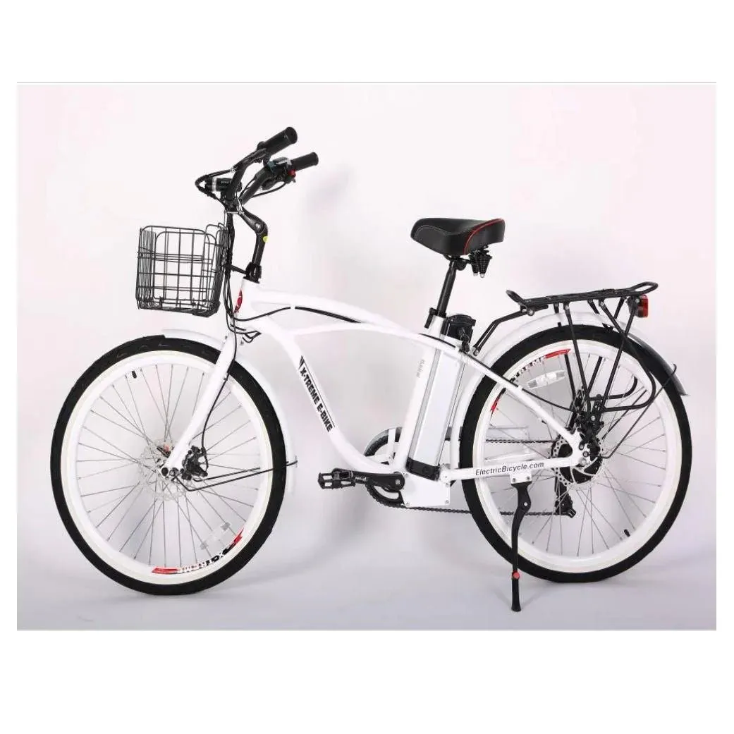 New Port Elite Max 24 Volt Lithium Powered Beach Cruiser Electric Bike