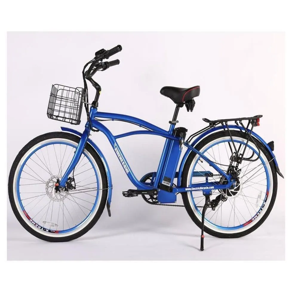 New Port Elite Max 36 Volt Lithium Powered Beach Cruiser Electric Bike