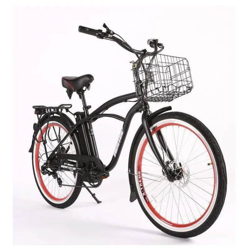 New Port Elite Max 36 Volt Lithium Powered Beach Cruiser Electric Bike
