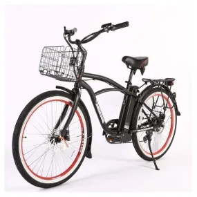 New Port Elite Max 36 Volt Lithium Powered Beach Cruiser Electric Bike