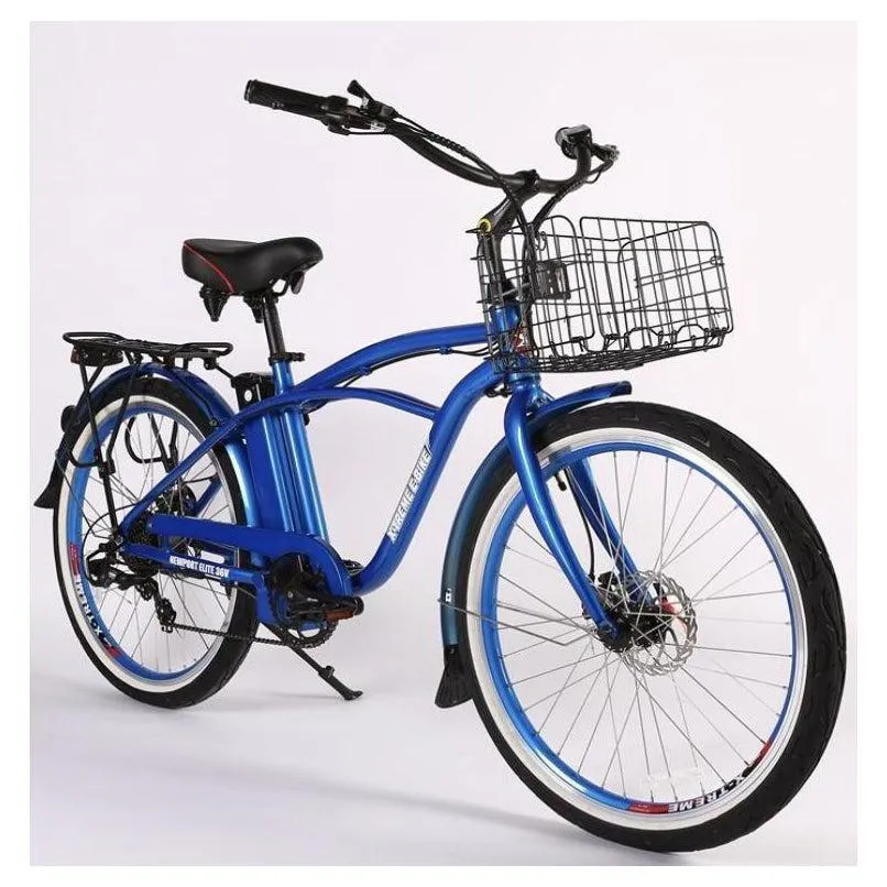 New Port Elite Max 36 Volt Lithium Powered Beach Cruiser Electric Bike