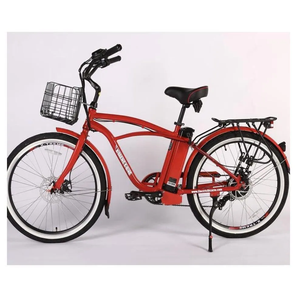 New Port Elite Max 36 Volt Lithium Powered Beach Cruiser Electric Bike