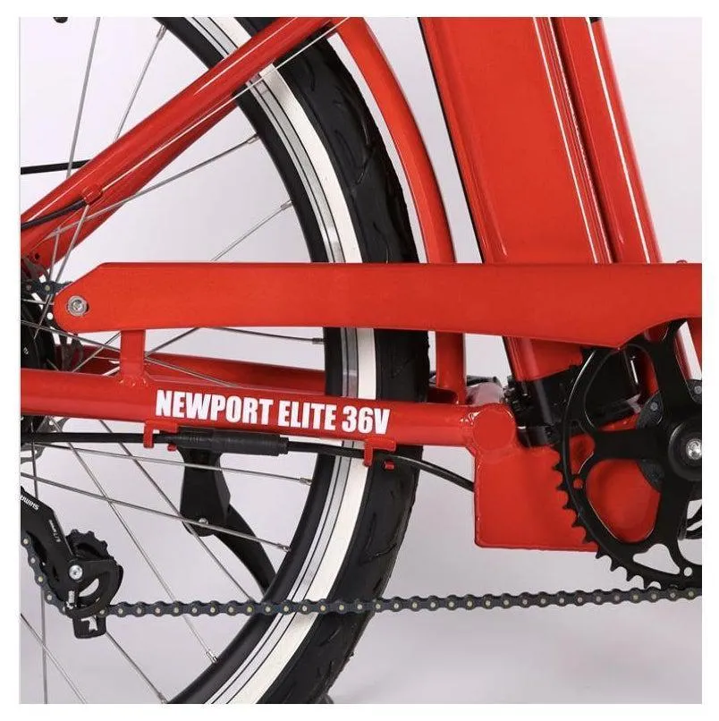 New Port Elite Max 36 Volt Lithium Powered Beach Cruiser Electric Bike