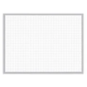 Non-magnetic Whiteboard With Aluminum Frame, 120.63" X 48.63", White Surface, Satin Aluminum Frame