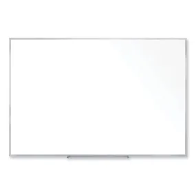 Non-magnetic Whiteboard With Aluminum Frame, 60.63" X 48.47", White Surface, Satin Aluminum Frame