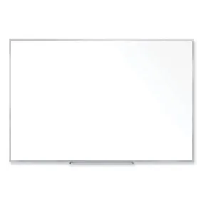 Non-magnetic Whiteboard With Aluminum Frame, 72.63" X 48.47", White Surface, Satin Aluminum Frame