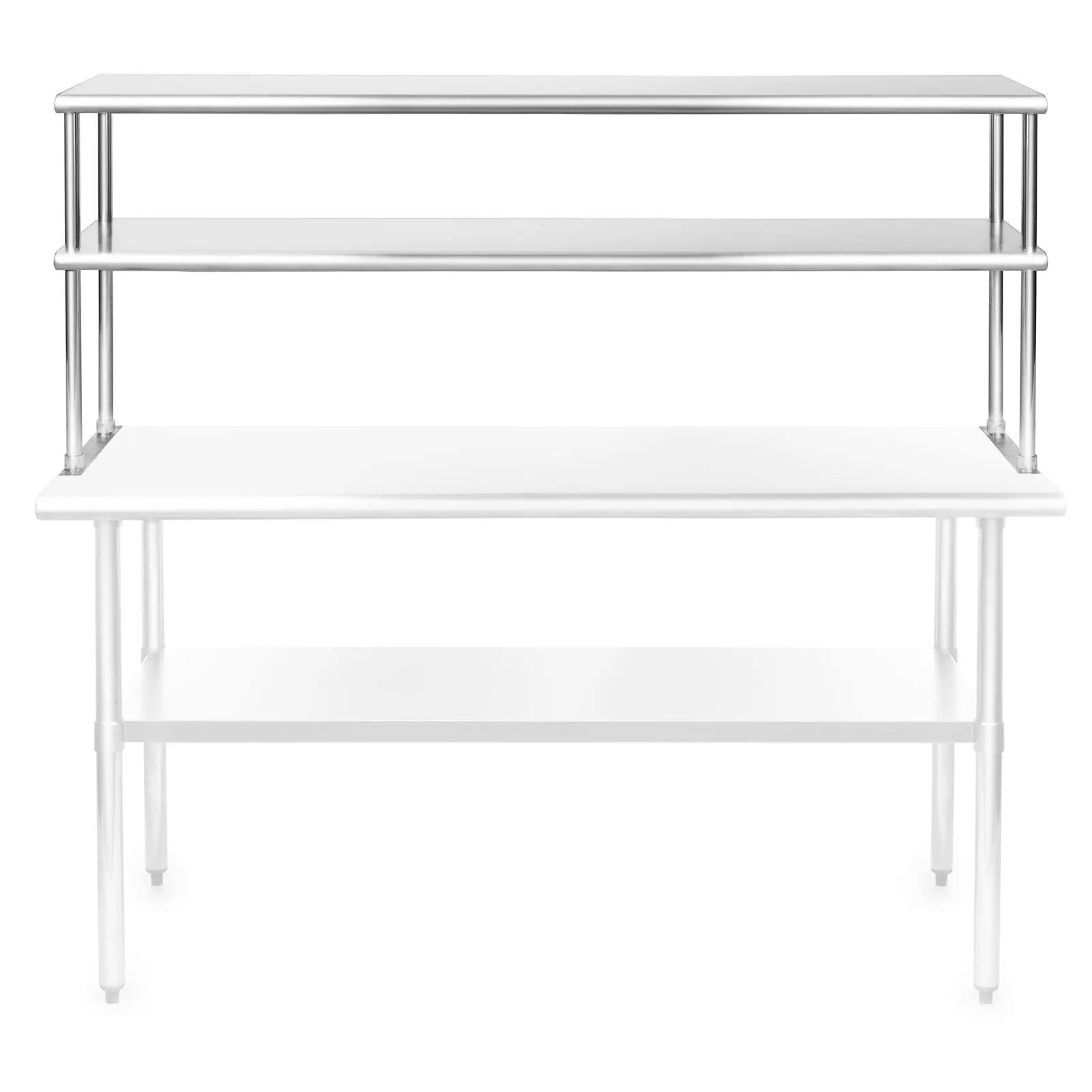 NSF Stainless Steel 2-Tier Overshelves
