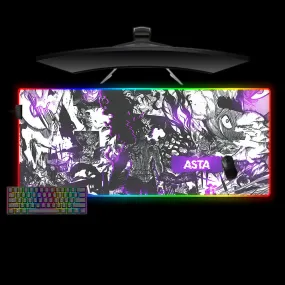 Nysekai "Asta Drawing Design M-XXL Size RGB Gaming Mouse Pad'' Computer Desk Mat