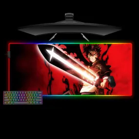 Nysekai "Asta Sword Design M-XXL Size RGB Gaming Mouse Pad'' Computer Desk Mat