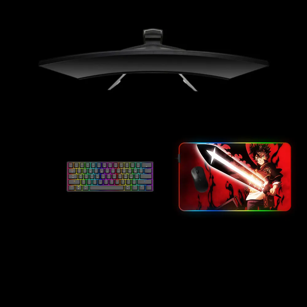 Nysekai "Asta Sword Design M-XXL Size RGB Gaming Mouse Pad'' Computer Desk Mat