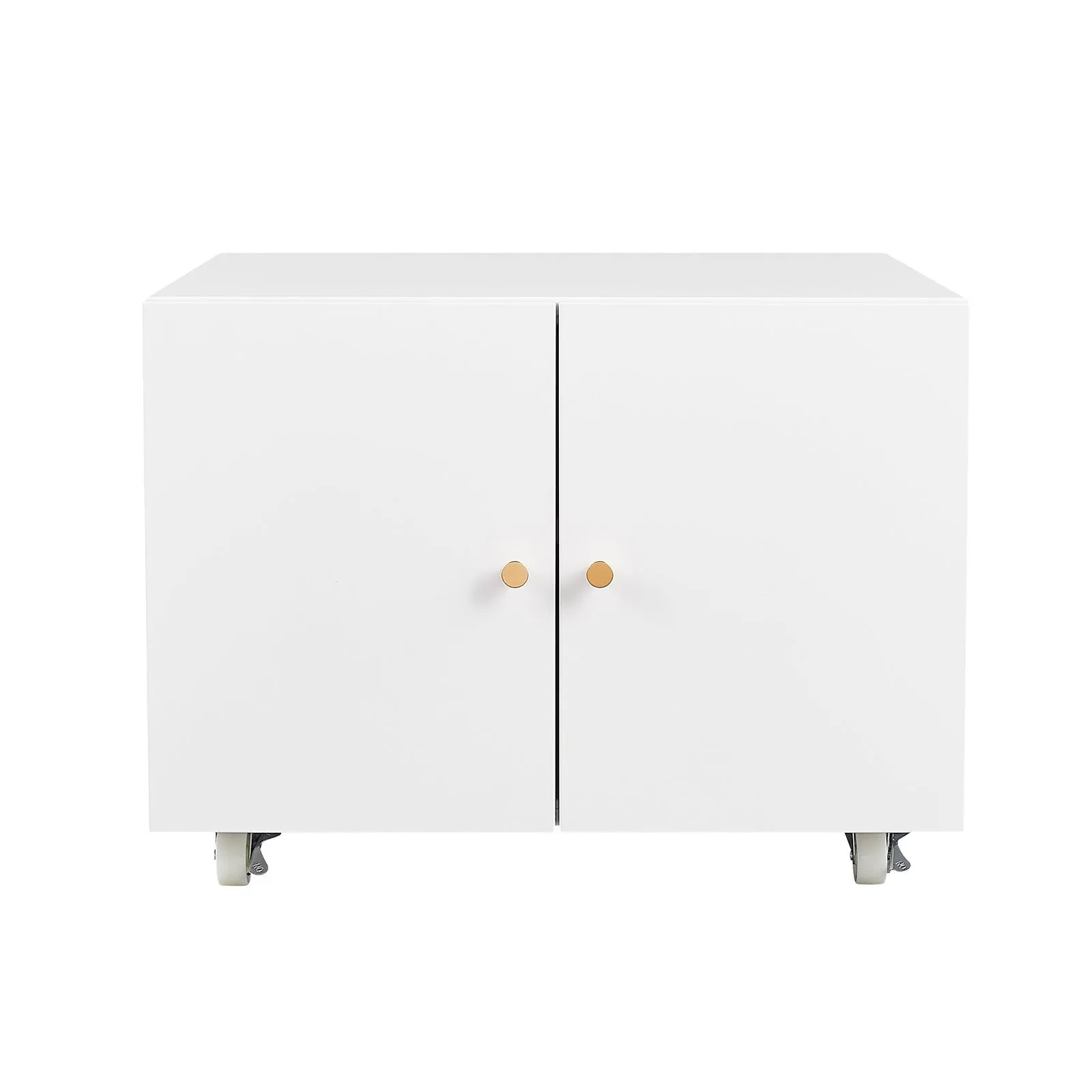 Office furniture Copier Cabinet white 2 door steel copier stand mobile pedestal file Printer Stand