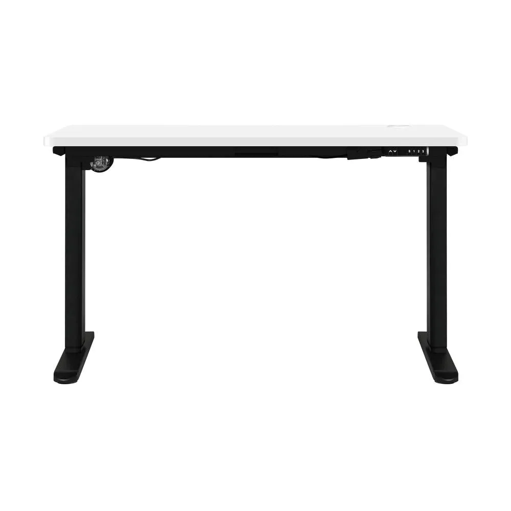 Oikiture Standing Desk Adjustable Motorised 150 Black&White