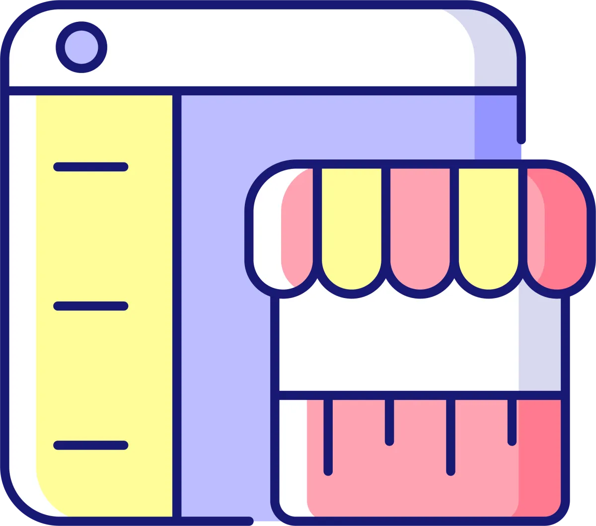 Online platforms RGB color icons set