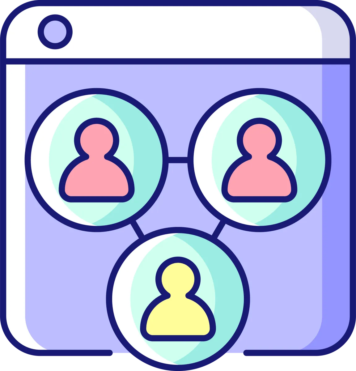 Online platforms RGB color icons set
