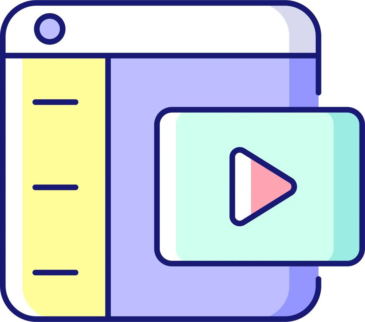 Online platforms RGB color icons set