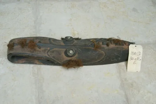 ORACLE SPIRIT MASK COLLECTED IN JAPANDAI VILLAGE, EAST SEPIK PAPUA NEW GUINEA 13A17 PROTECTIVE & CONSULTED FOR ADVICE. DESIGNER DECORATOR COLLECTOR  30"x 8"x 6"
