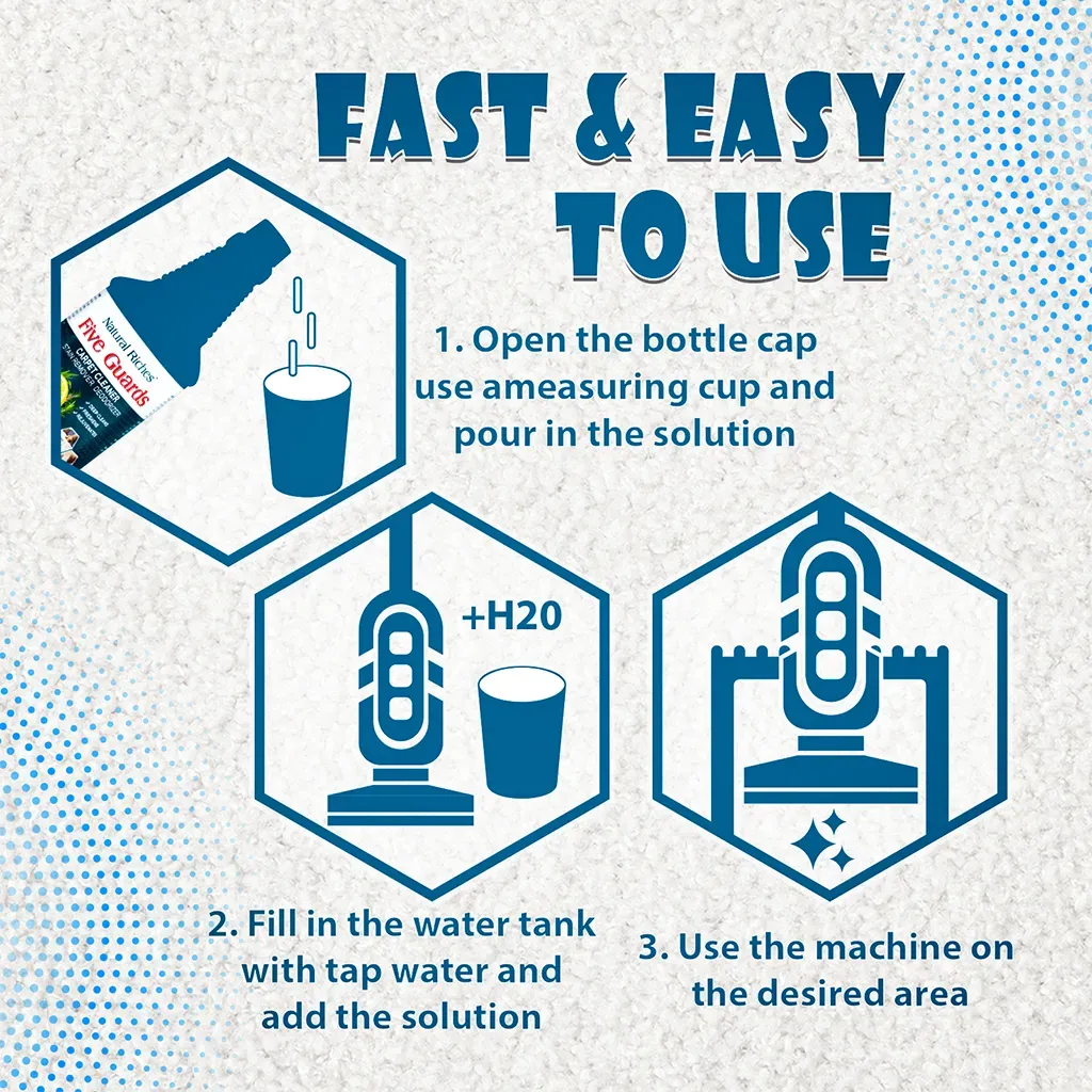 Organic Carpet Clean Solution Stain Remover for Machine and spray use