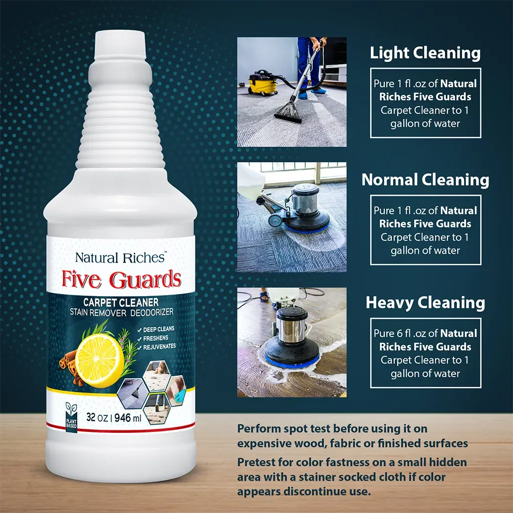 Organic Carpet Clean Solution Stain Remover for Machine and spray use