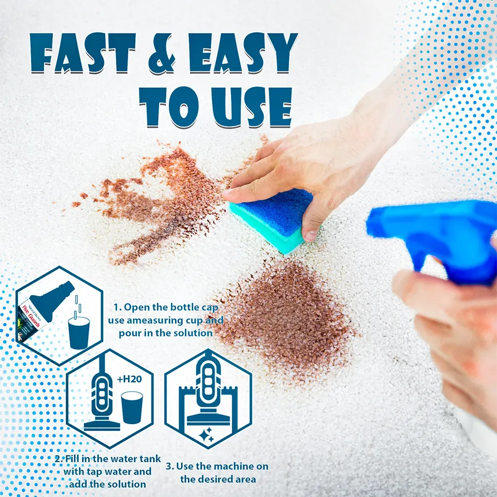 Organic Carpet Clean Solution Stain Remover for Machine and spray use