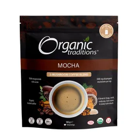 Organic Traditions Mocha 5 Mushroom Coffee Blend 100g