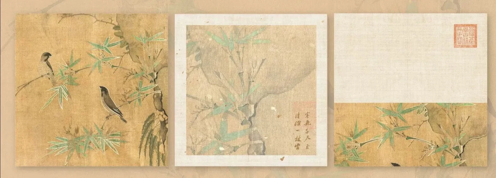 Oriental Charm Bronze Memo Pads | Unique Non-Sticky Notes with Gold-Klimt Inspired Designs