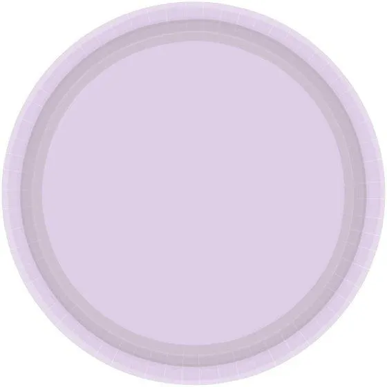 Pastel Lilac Paper Lunch Plates - FSC