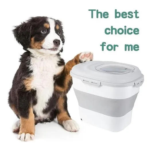 PAWISE Foldable food bucket,25L