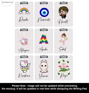 Personalised Exam Writing Pad (No Cod Allowed On This Product) - Prepaid Orders Only