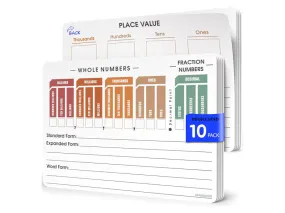 Place Value Practice Flexic Sheet 9"x12" (10 pc)