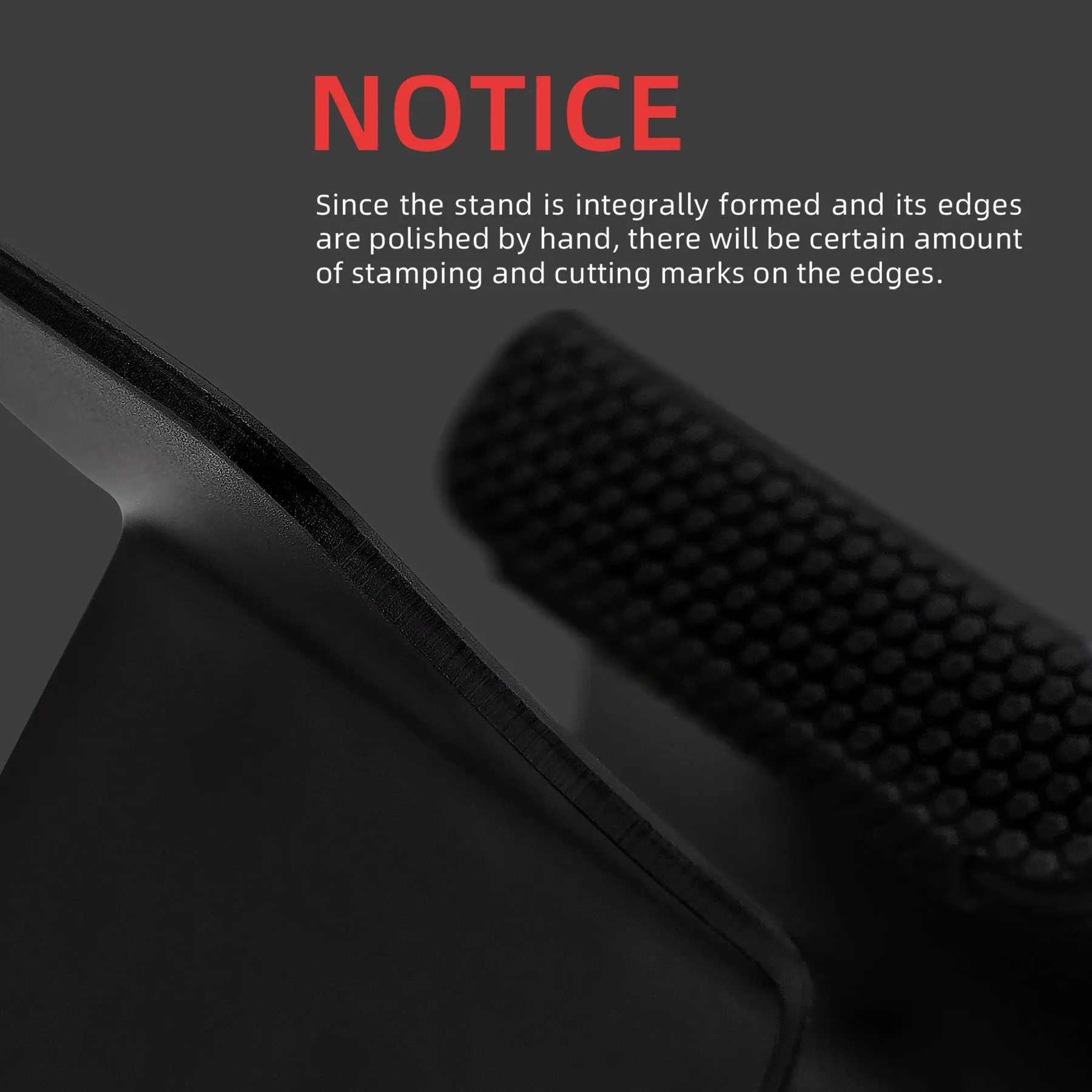 PlayVital Stand-AL Game Controller Stand for ps5, for ps4, Universal Desktop Display Gamepad Stand for Xbox Series X/S, Xbox One, Aluminium Metal Controller Stand Holder for Switch Pro - Black - FQZPFC001