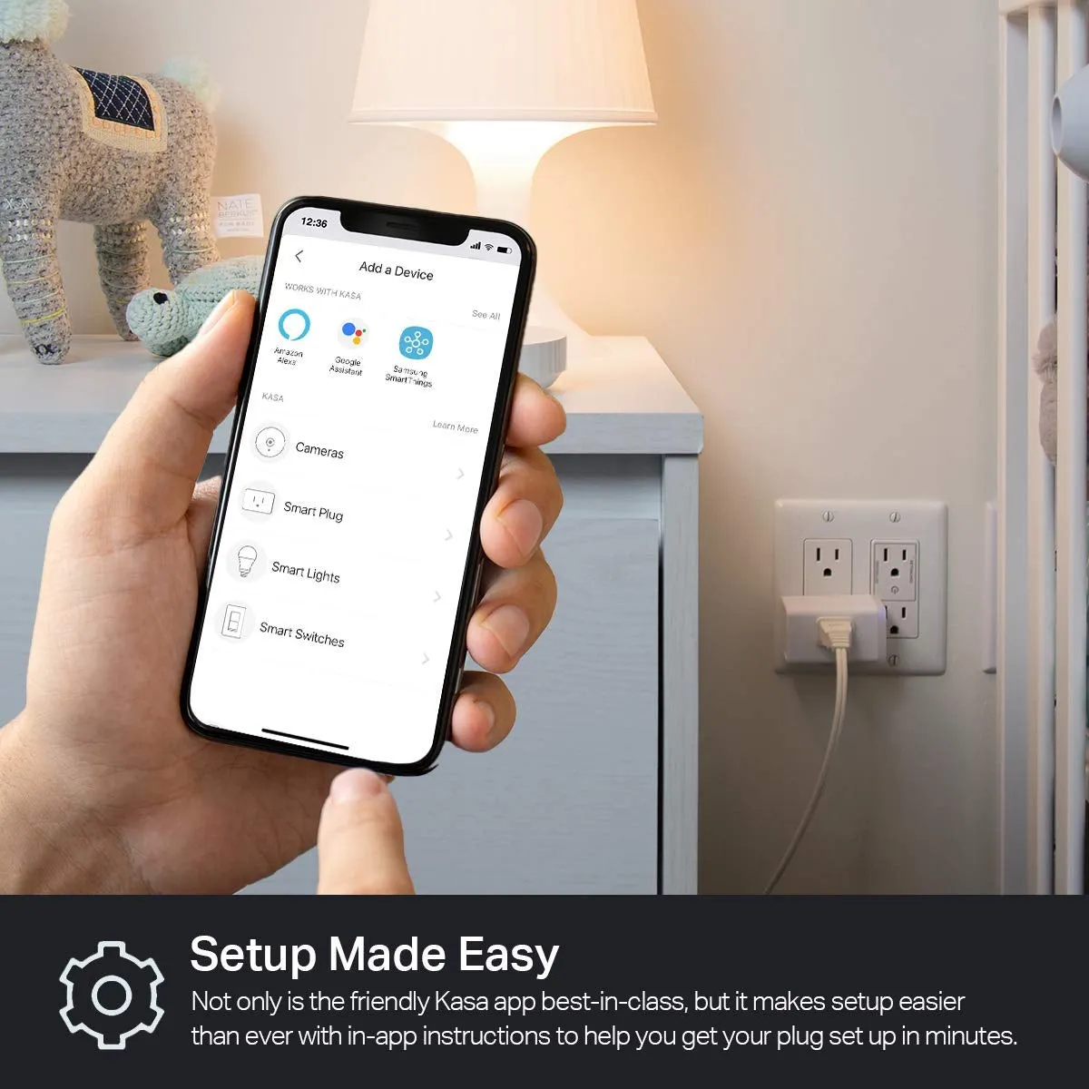 Plug HS103P2, Smart Home Wi-Fi Outlet Works with Alexa, Echo, Google Home & IFTTT, No Hub Required, Remote Control,15 Amp,Ul Certified, (Pack of 2) White