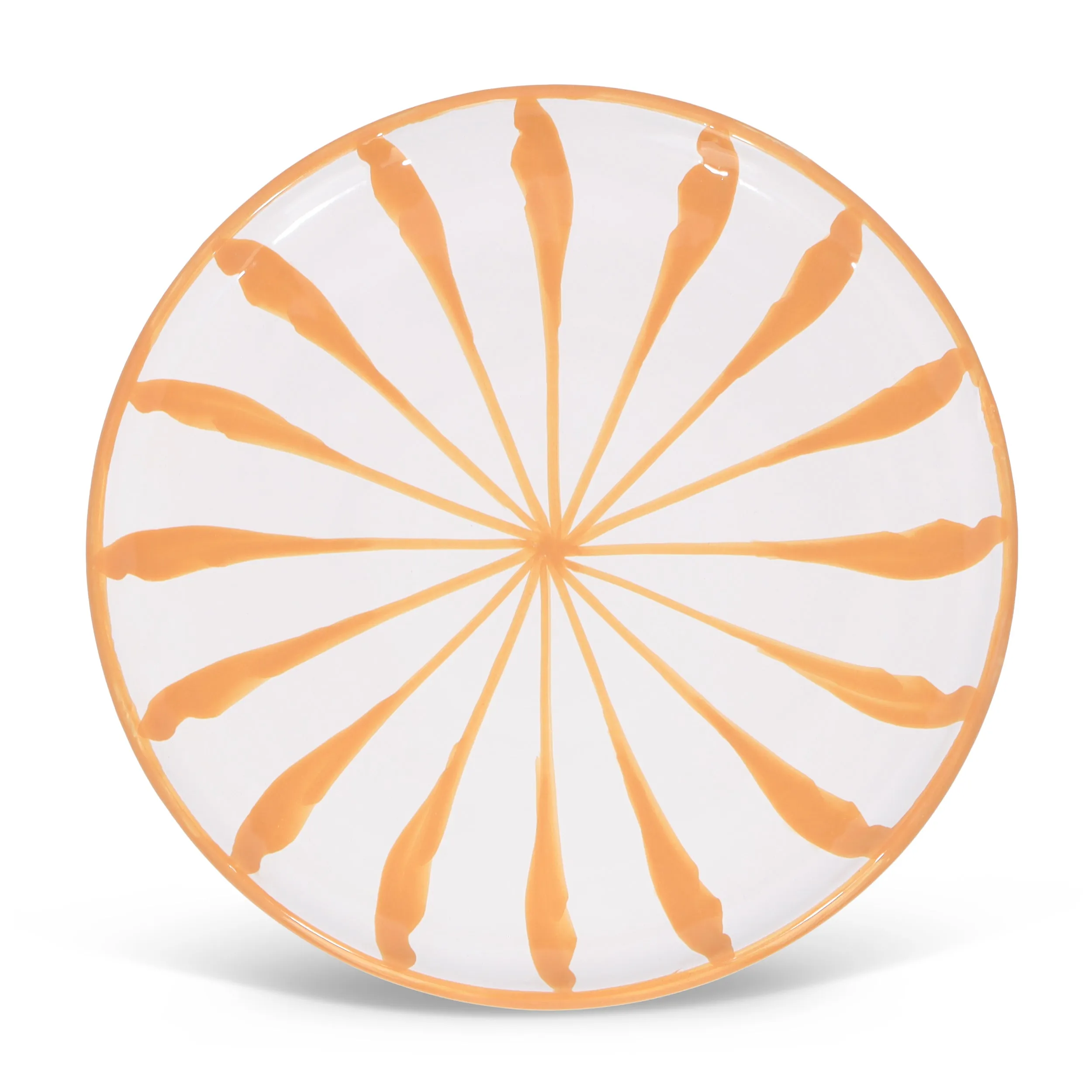 POMELO CASA Dinner plate with candy cane stripes