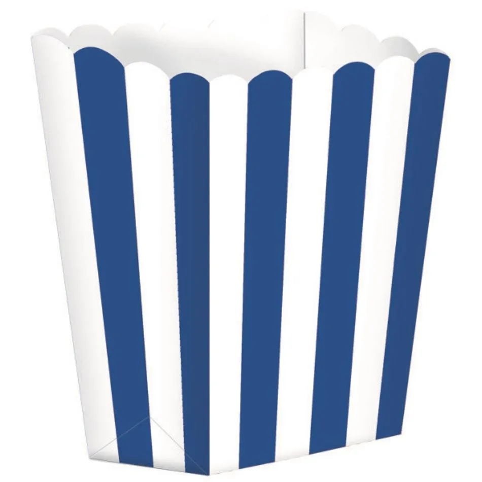 Popcorn Favor Boxes Small 5pk Stripe