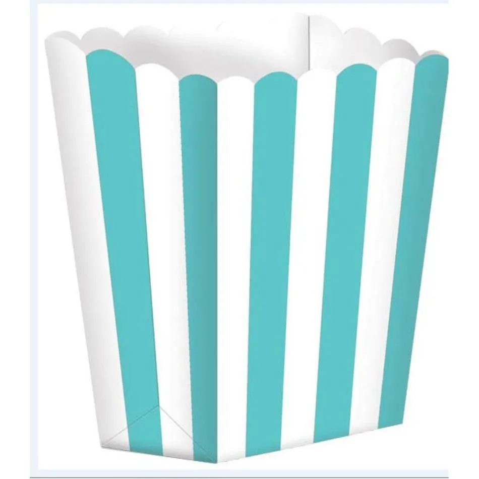 Popcorn Favor Boxes Small 5pk Stripe