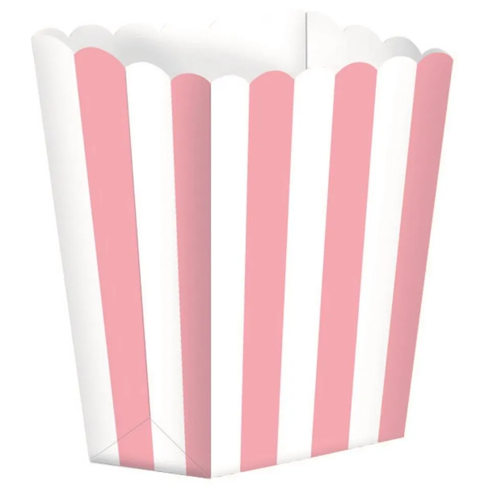 Popcorn Favor Boxes Small 5pk Stripe