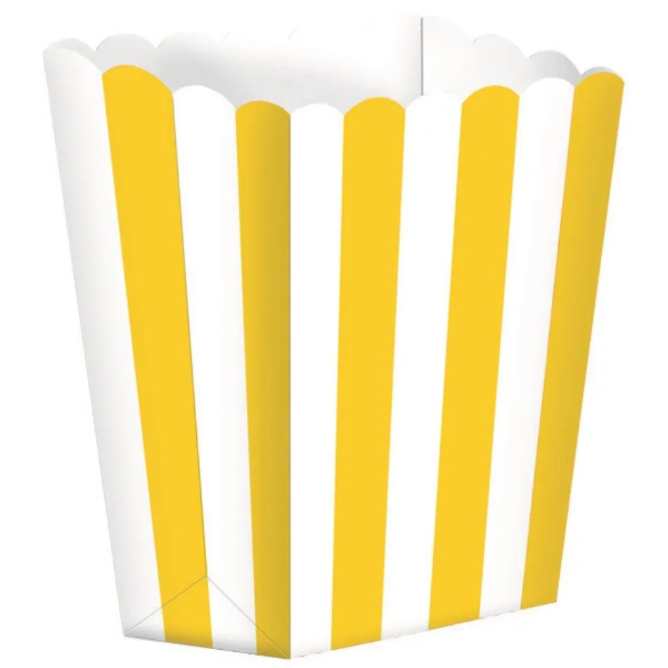 Popcorn Favor Boxes Small 5pk Stripe