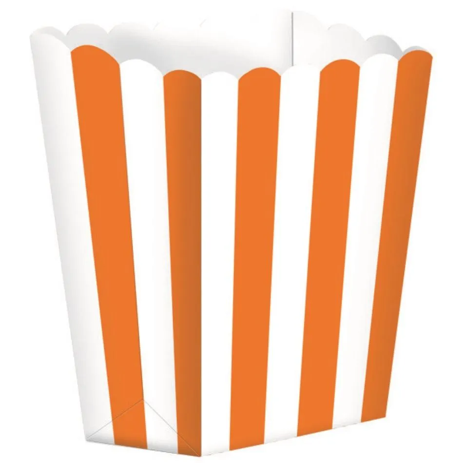Popcorn Favor Boxes Small 5pk Stripe