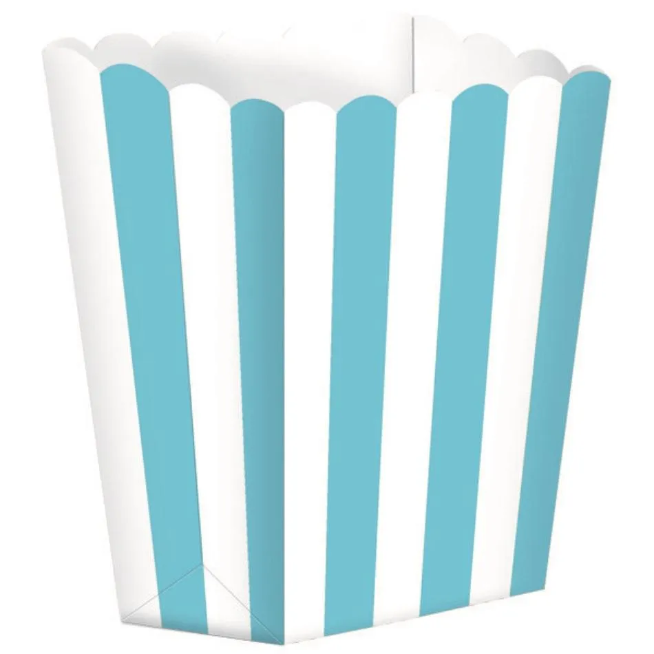 Popcorn Favor Boxes Small 5pk Stripe
