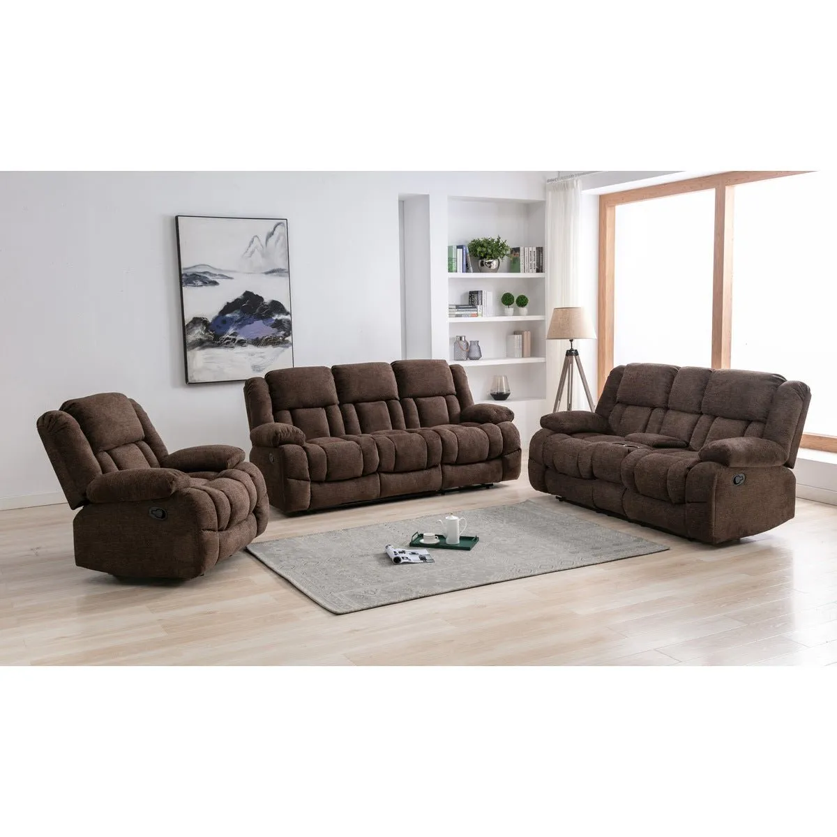 Presley Collection Loveseat with Console