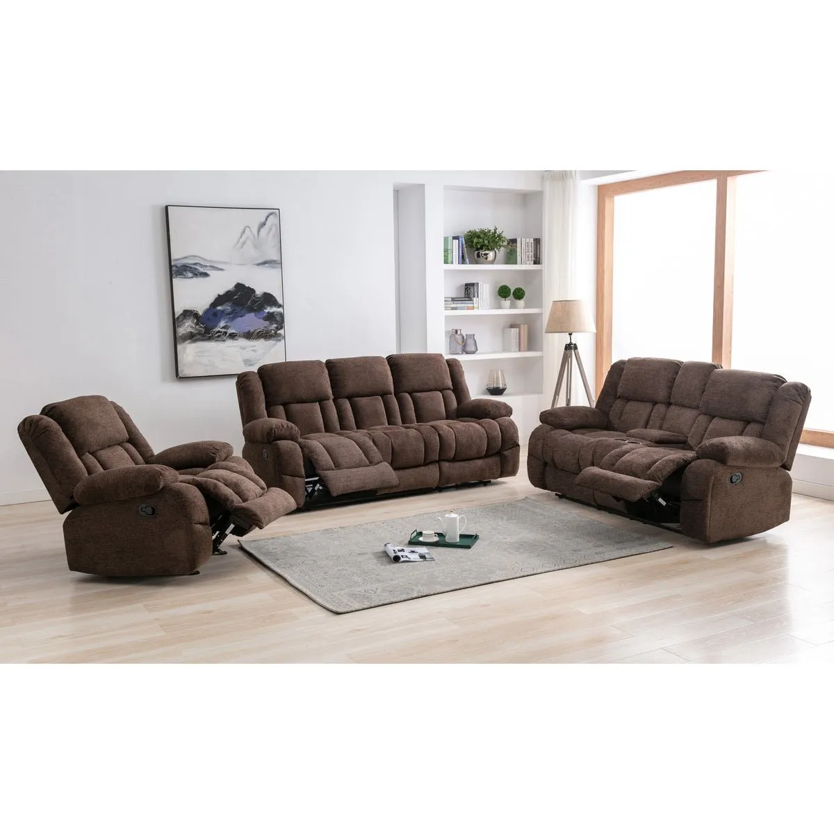 Presley Collection Loveseat with Console