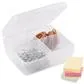 Q-Line Storage Box - 4 Compartments - Transparent