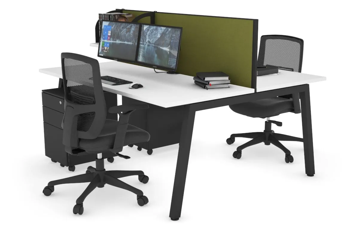 Quadro 2 Person Office Workstation [1800L x 700W]